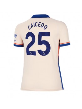 Billige Chelsea Moises Caicedo #25 Bortedrakt Dame 2024-25 Kortermet